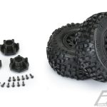 Proline-Badlands-SC-2.2—3.0—All-Terrain-Tires-Mounted-for-Slash-2wd—Slash-4×4-Front-or-Rear–Mounted-on-Raid-Black-6×30-Removable-Hex-Wheels