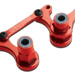 Traxxas-TRX3743X—-Aluminum-Steering-Bellcranks-Red-anodized