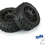Proline-Masher-X-HP-All-Terrain-BELTED-Tires-Mounted-for-X-MAXX—Kraton-8S-Front-or-Rear-Mounted-on-Raid-Black-Wheels
